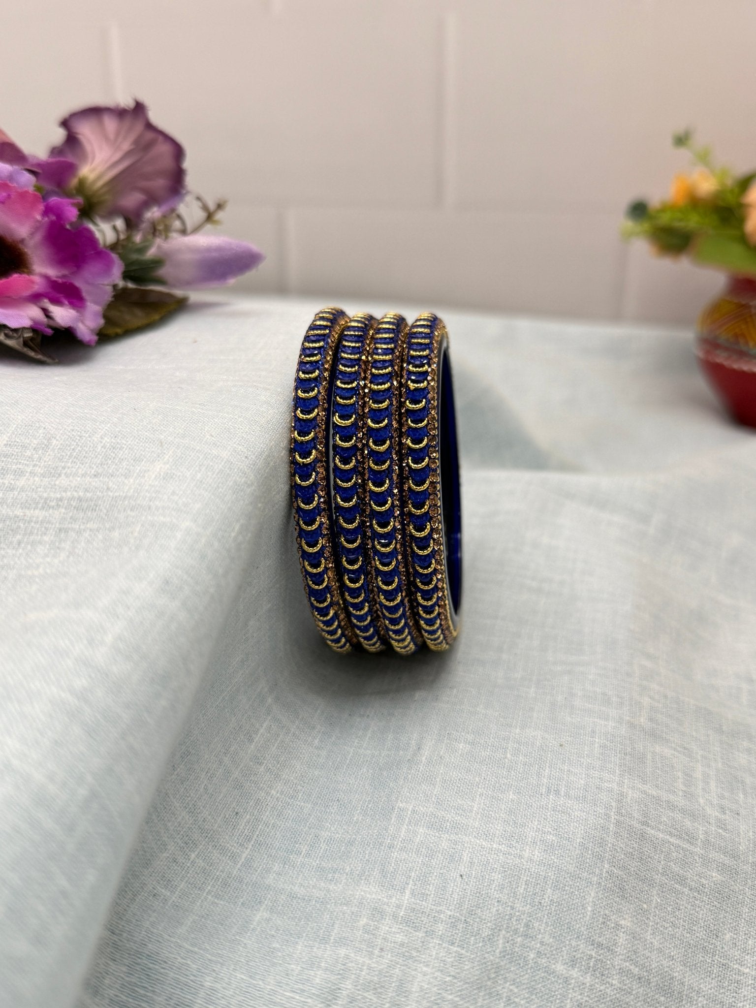 Sparkle Design Kada Glass Bangles Set of 4 - 076 Choose Your own Colors - Mahilas