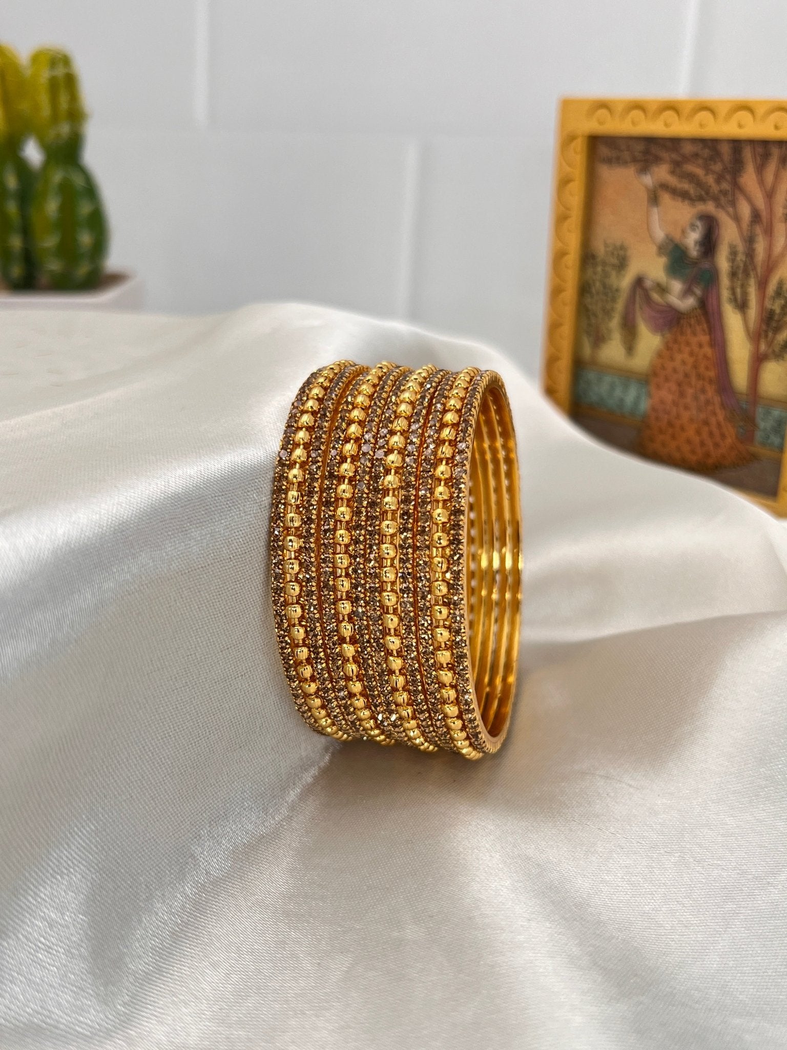 Stone Bangle 0290 - 10 Colours - Mahilas