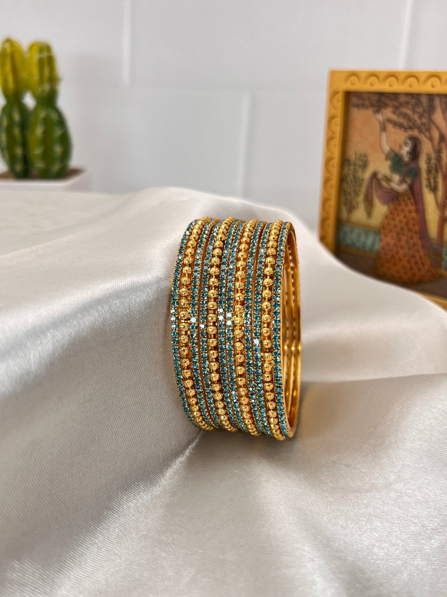 Stone Bangle 0290 - 10 Colours - Mahilas