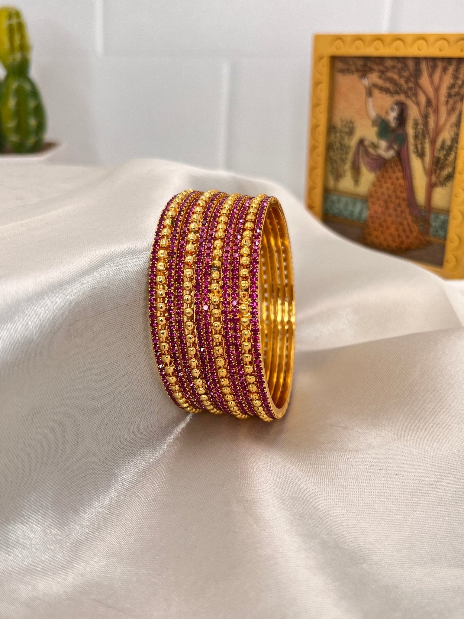 Stone Bangle 0290 - 10 Colours - Mahilas