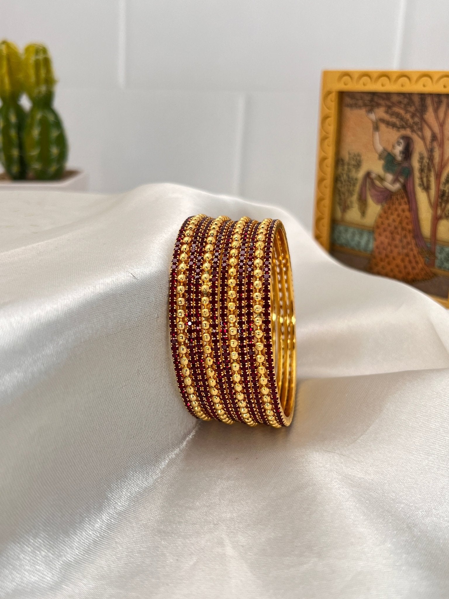 Stone Bangle 0290 - 10 Colours - Mahilas