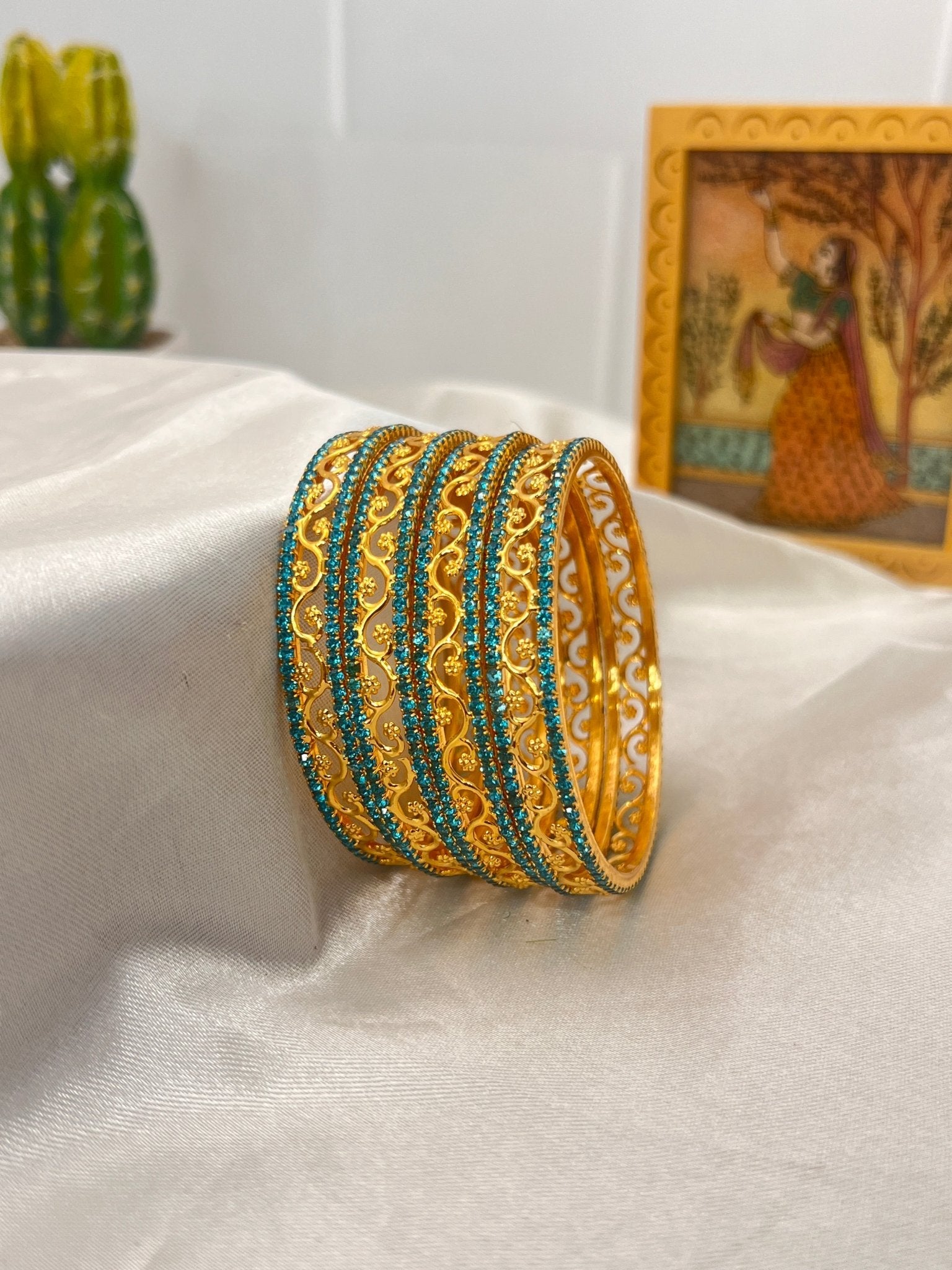 Stone Bangle 0291 - 11 Colours - Mahilas