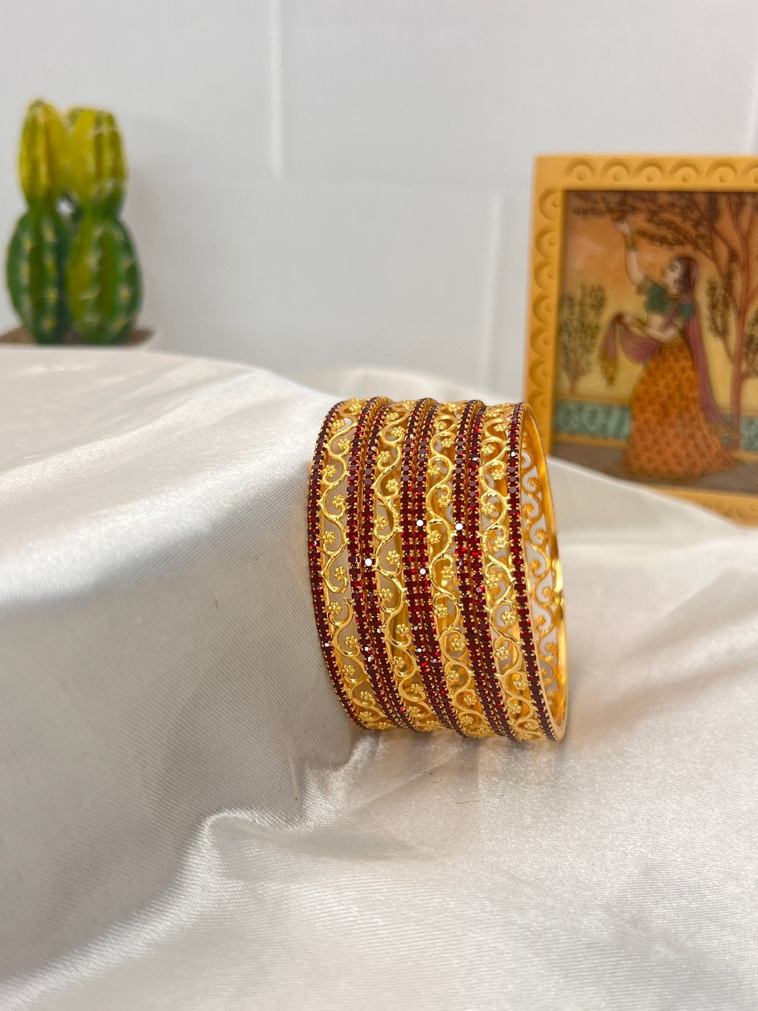 Stone Bangle 0291 - 11 Colours - Mahilas