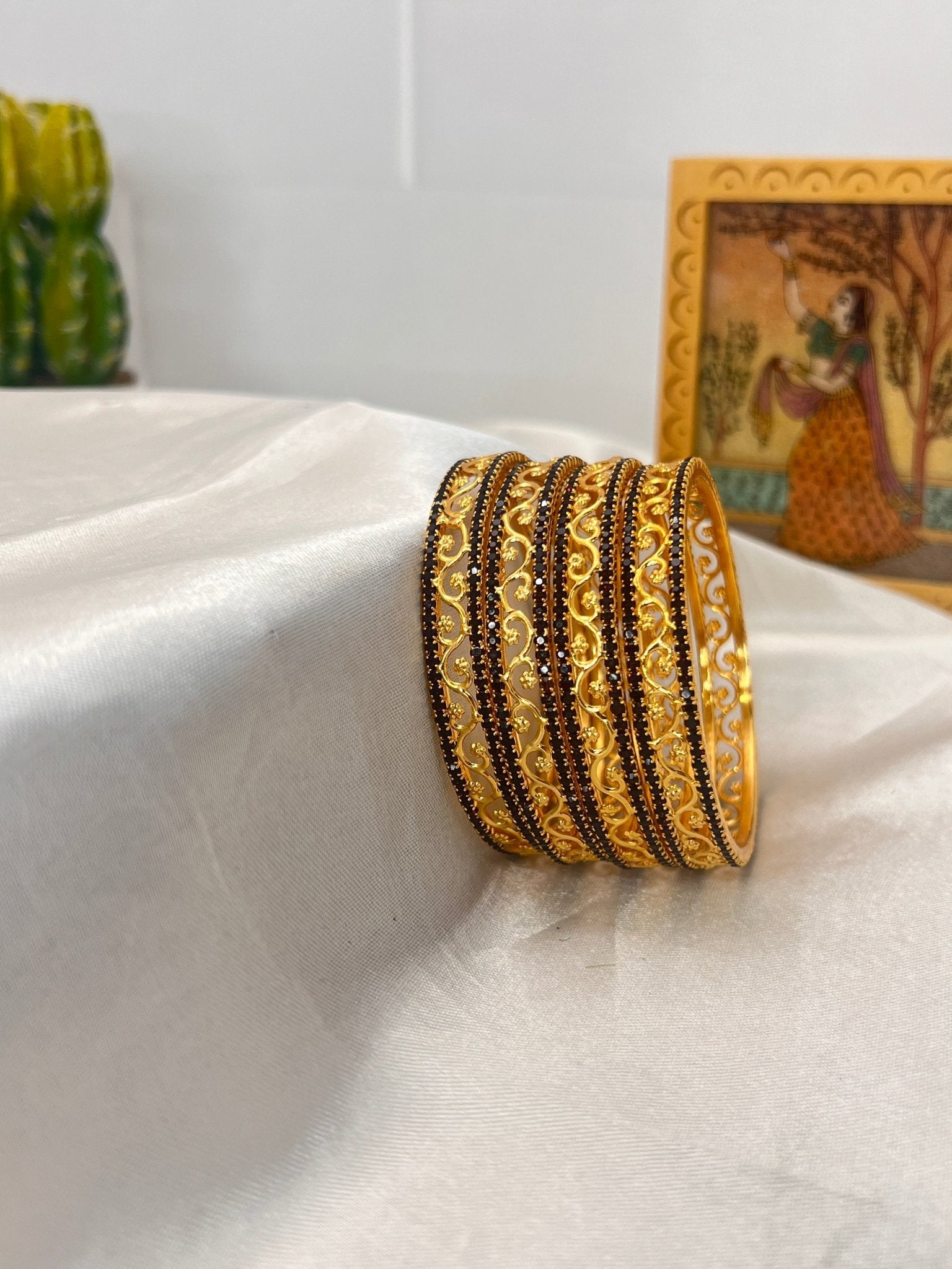 Stone Bangle 0291 - 11 Colours - Mahilas