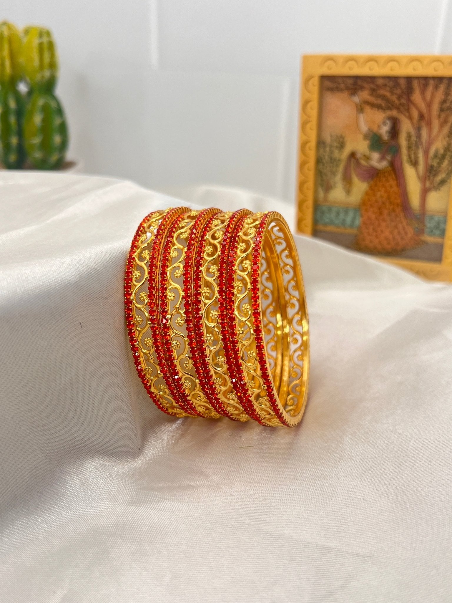 Stone Bangle 0291 - 11 Colours - Mahilas