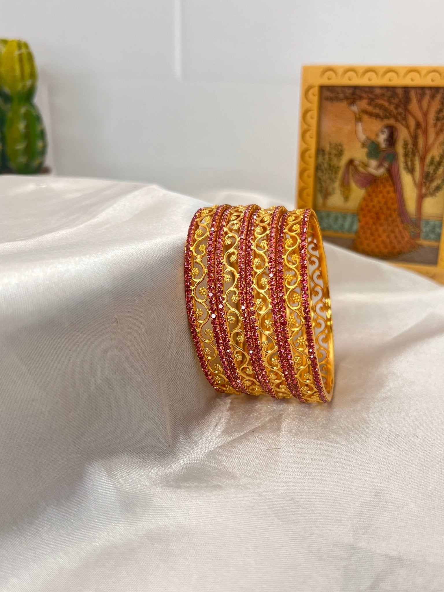 Stone Bangle 0291 - 11 Colours - Mahilas