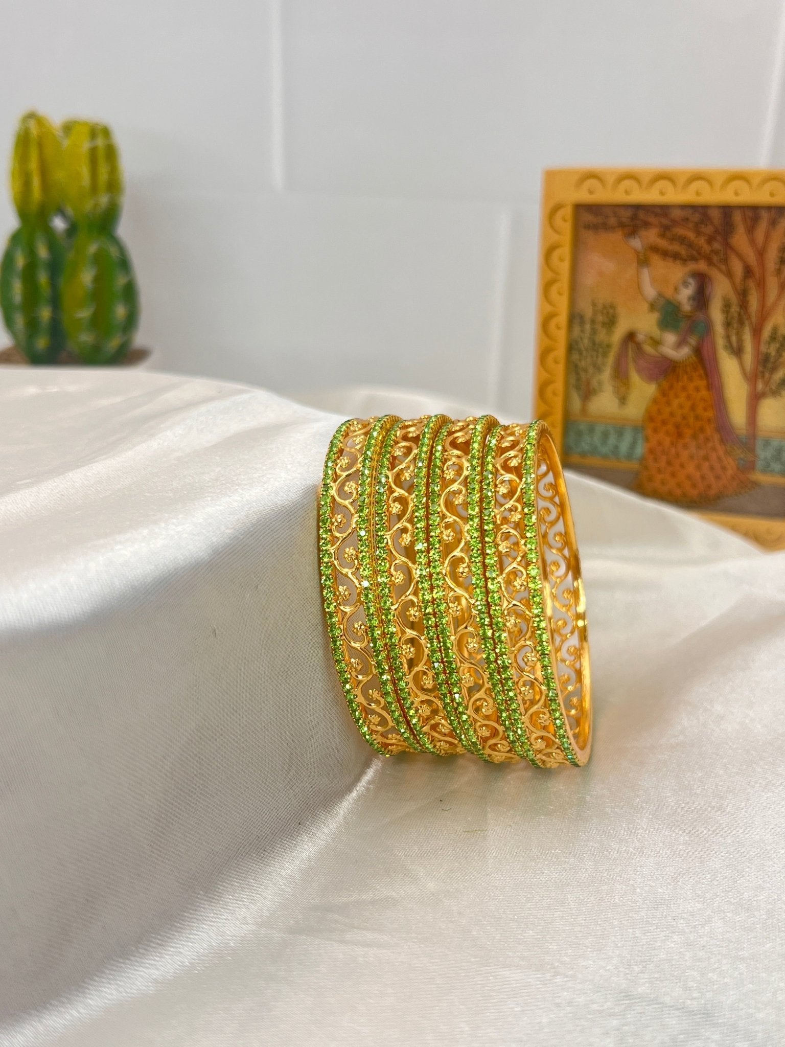 Stone Bangle 0291 - 11 Colours - Mahilas