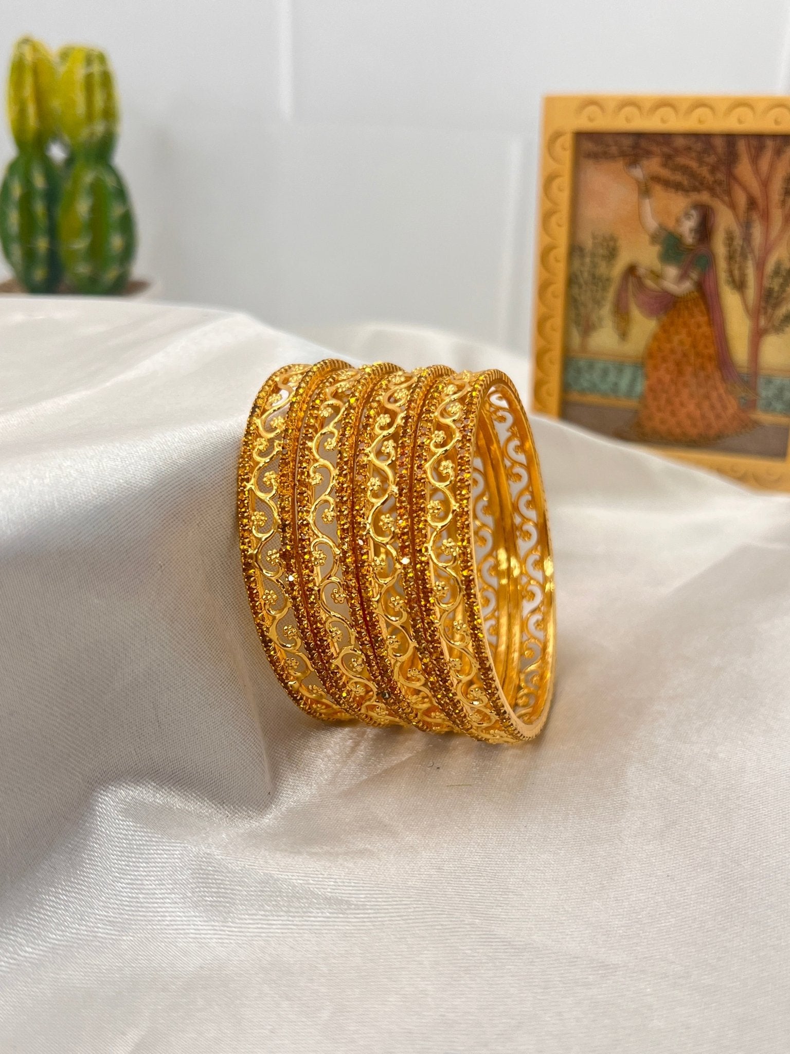 Stone Bangle 0291 - 11 Colours - Mahilas