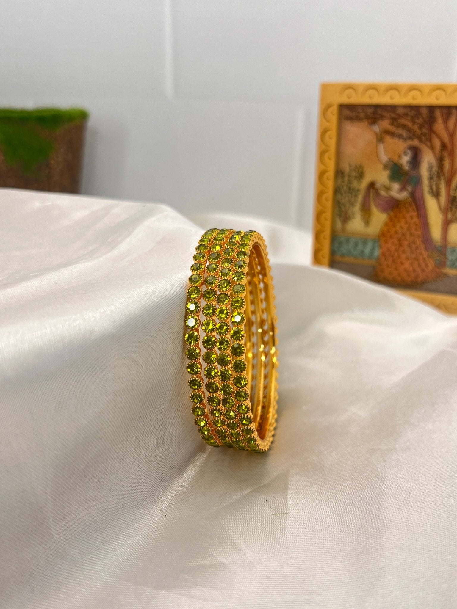 Stone Bangle 0292 - 14 Colours - Mahilas