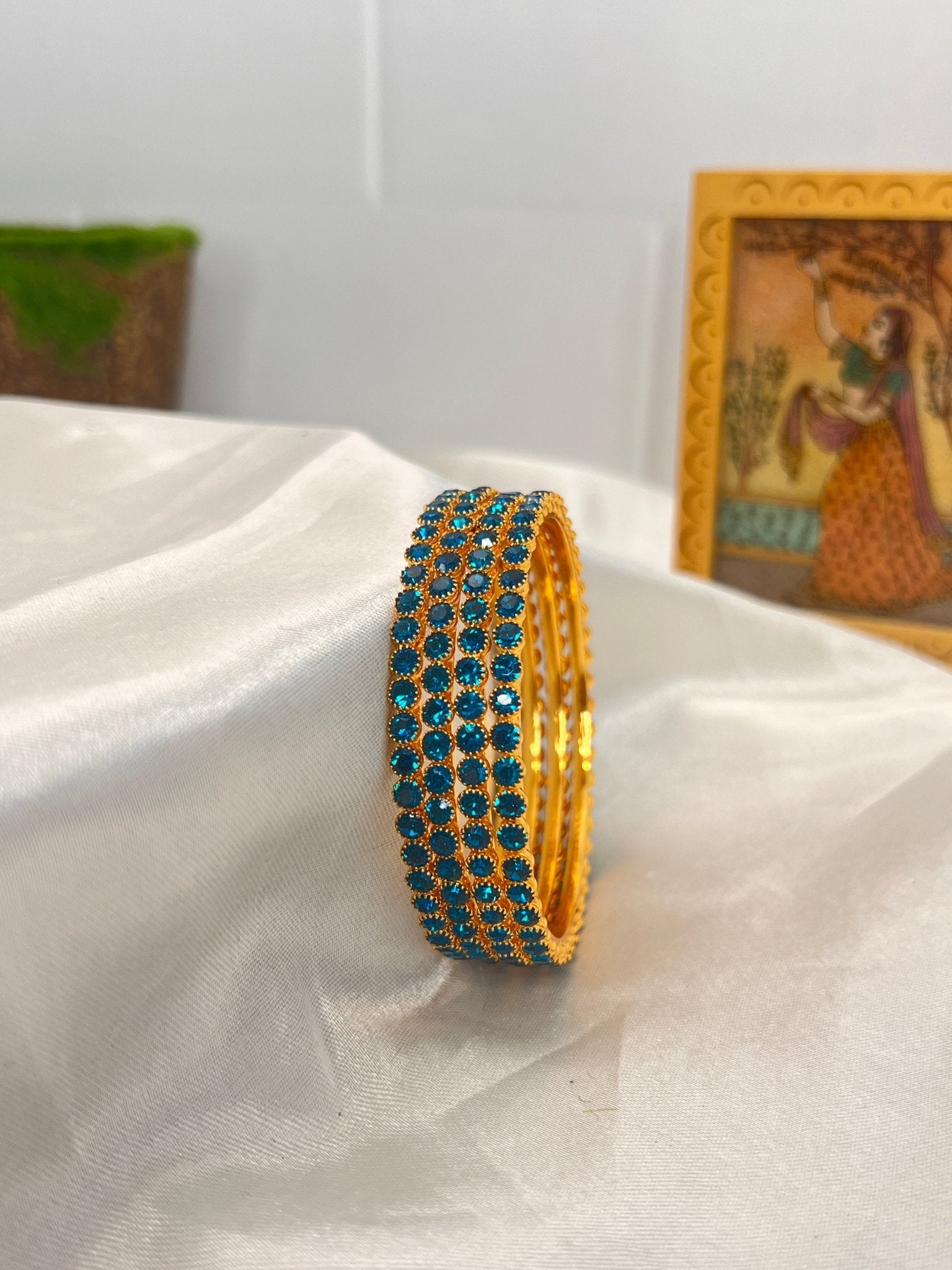 Stone Bangle 0292 - 14 Colours - Mahilas