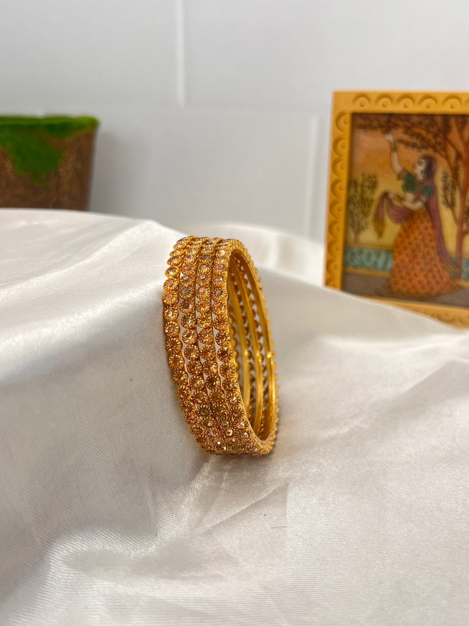 Stone Bangle 0292 - 14 Colours - Mahilas