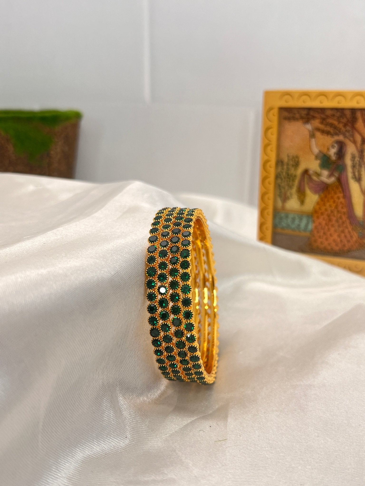 Stone Bangle 0292 - 14 Colours - Mahilas