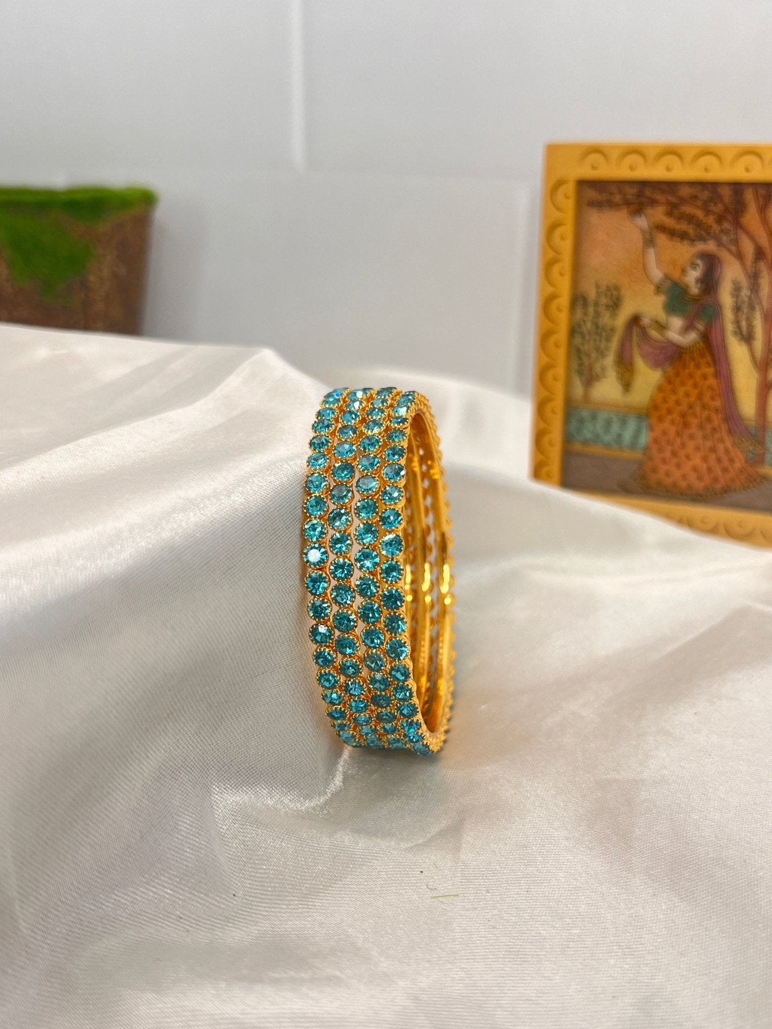 Stone Bangle 0292 - 14 Colours - Mahilas