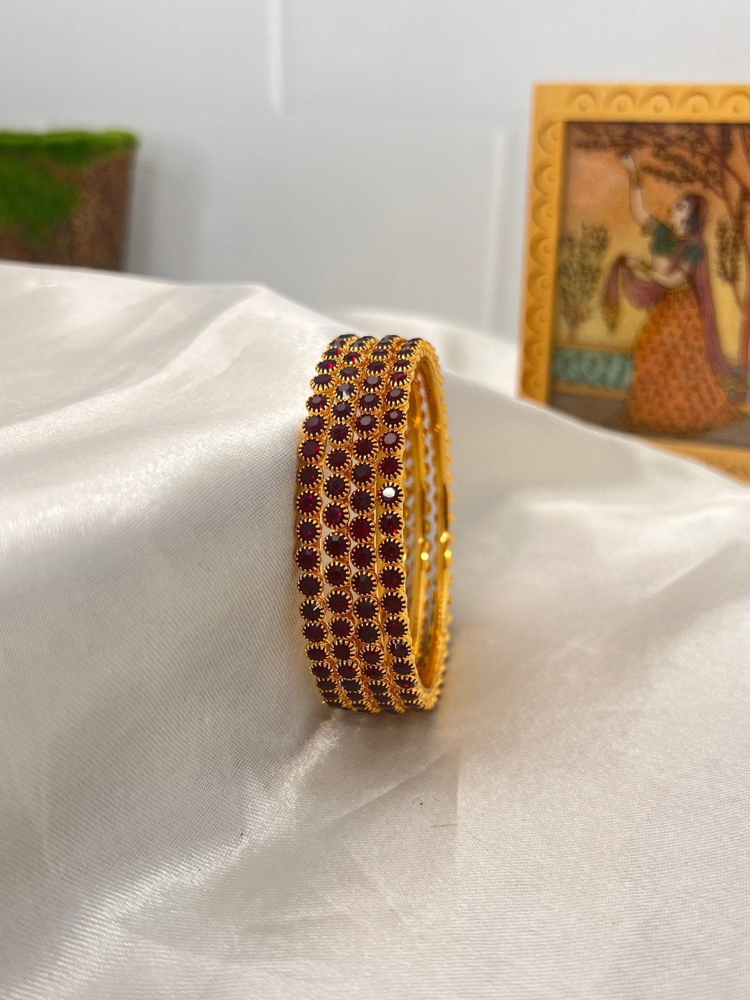 Stone Bangle 0292 - 14 Colours - Mahilas