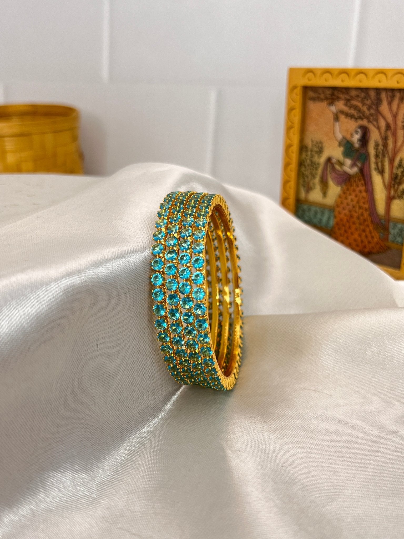 Stone Bangle 0294 - 4 Colours - Mahilas