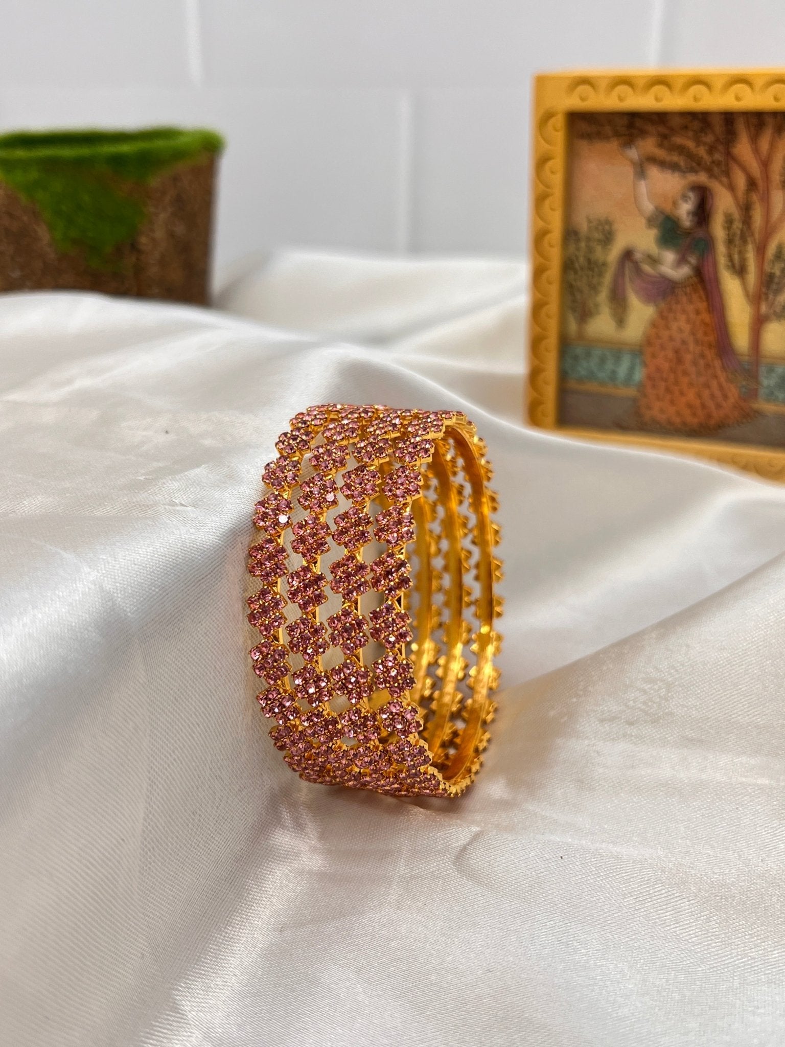 Stone Bangle 0300 - 10 Colours - Mahilas