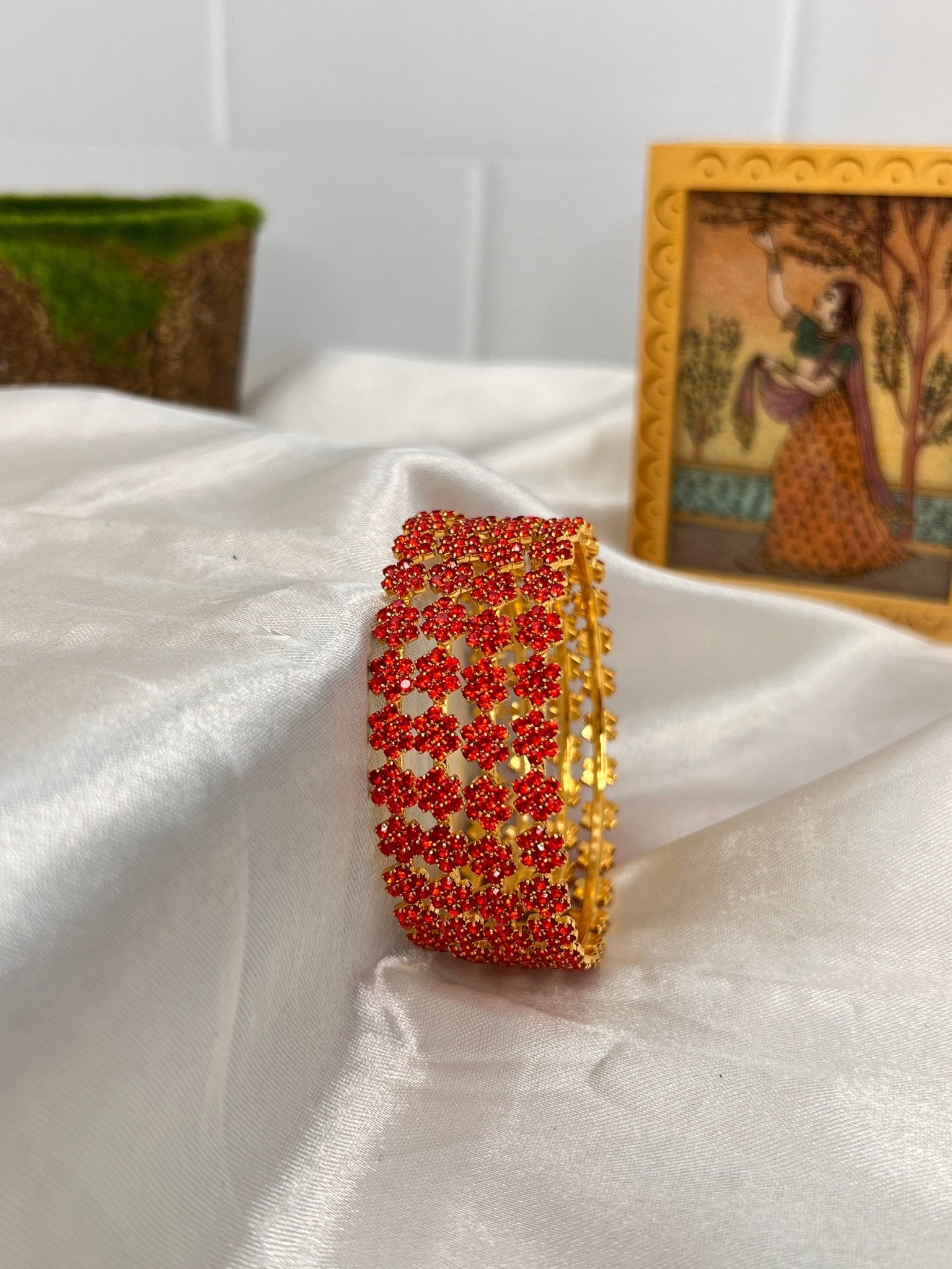 Stone Bangle 0300 - 10 Colours - Mahilas