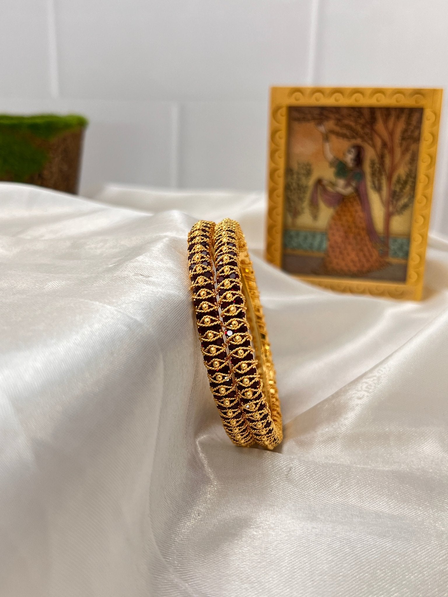 Stone Bangle 0301 - 8 Colours - Mahilas