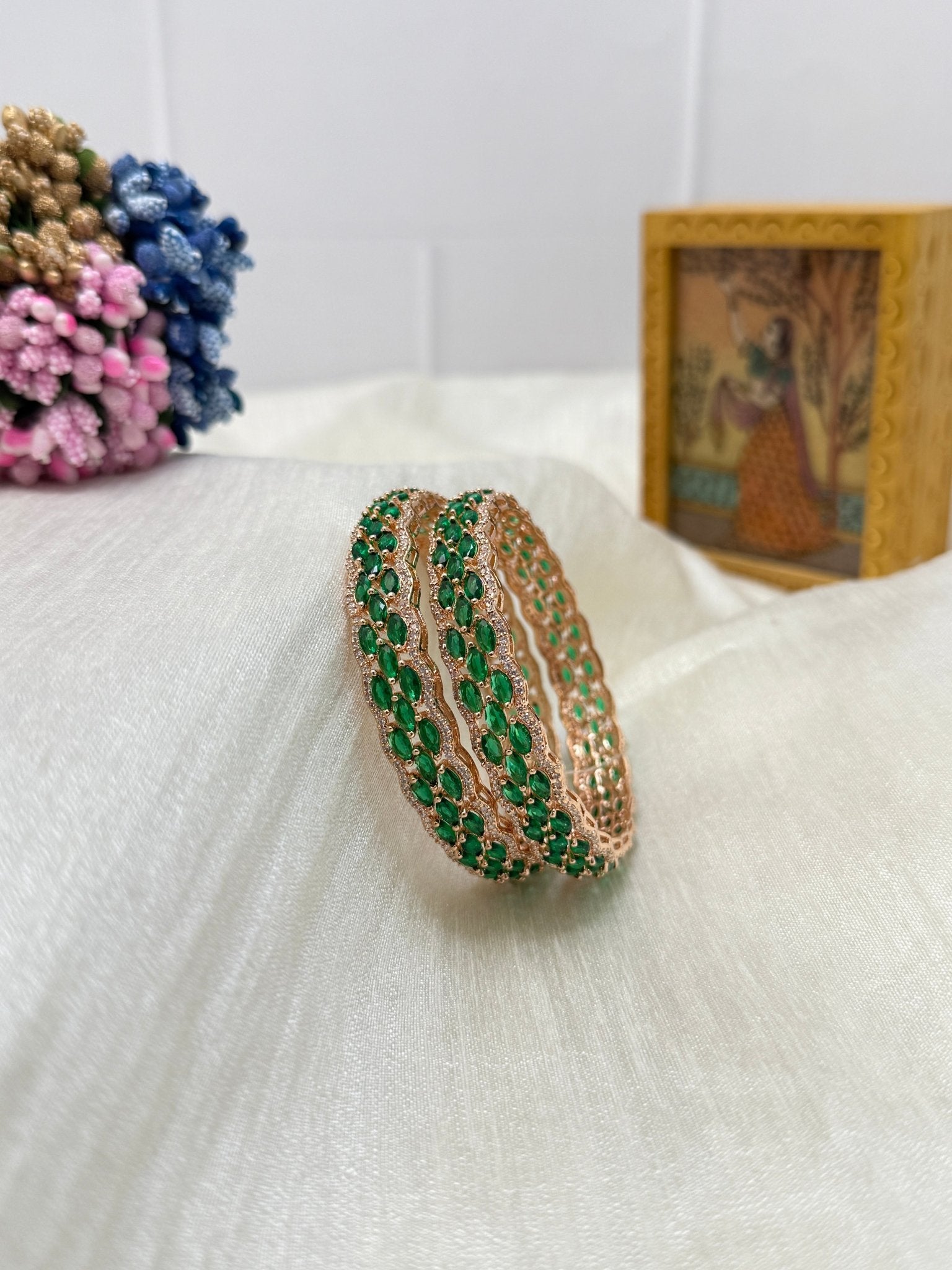 Stone Bangles 0343 (2 colours) - Mahilas