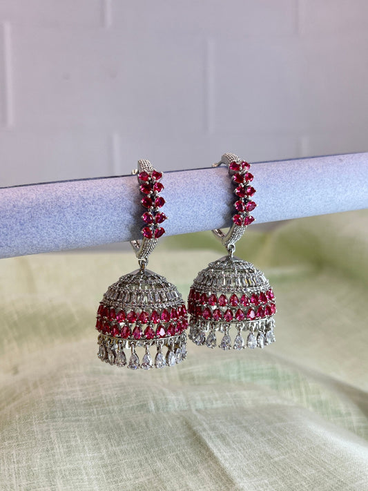 Stone Jhumka 0070 - Mahilas