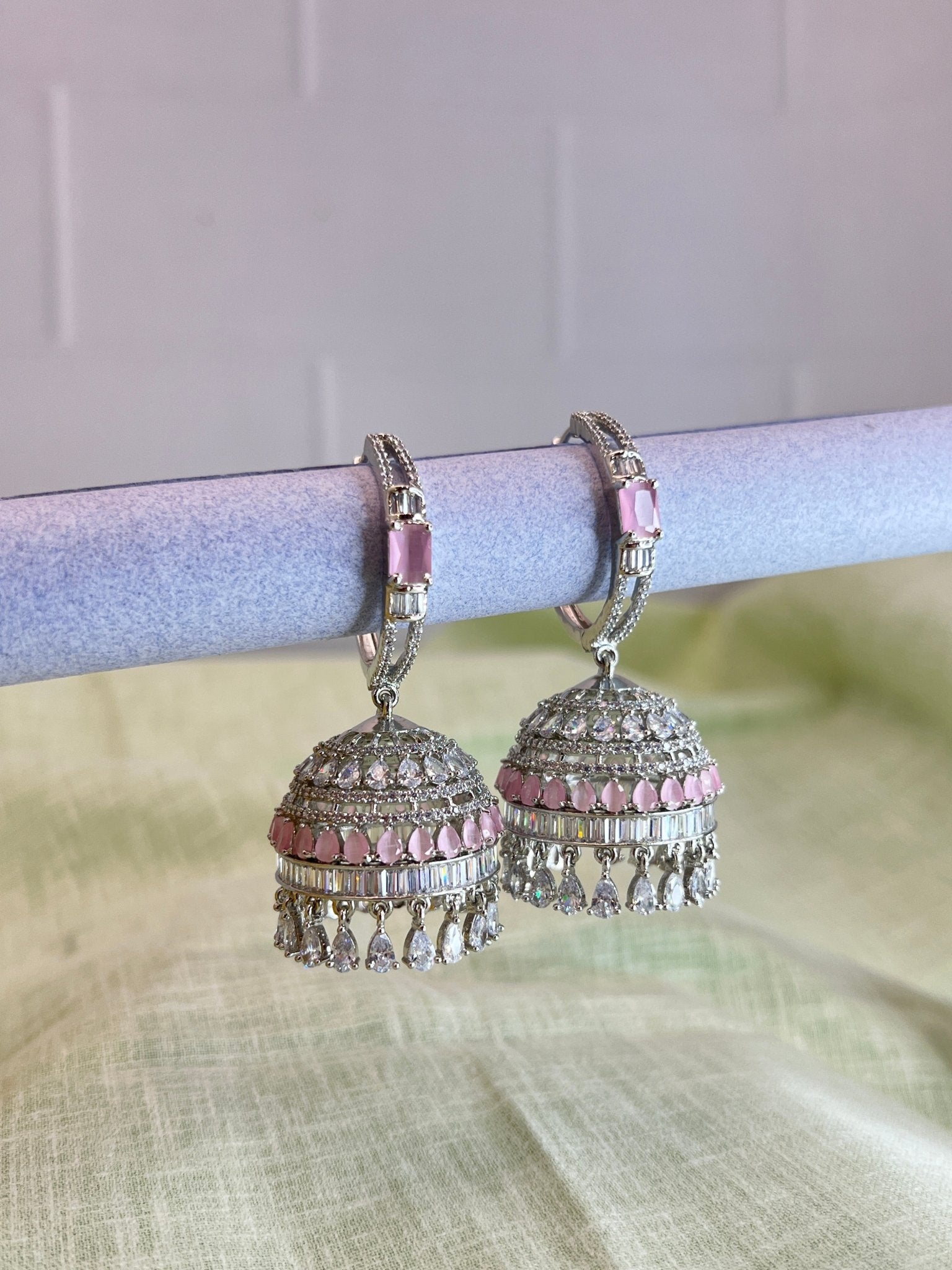 Stone Jhumka 0071 - Mahilas