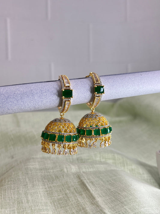 Stone Jhumka 0075 - Mahilas