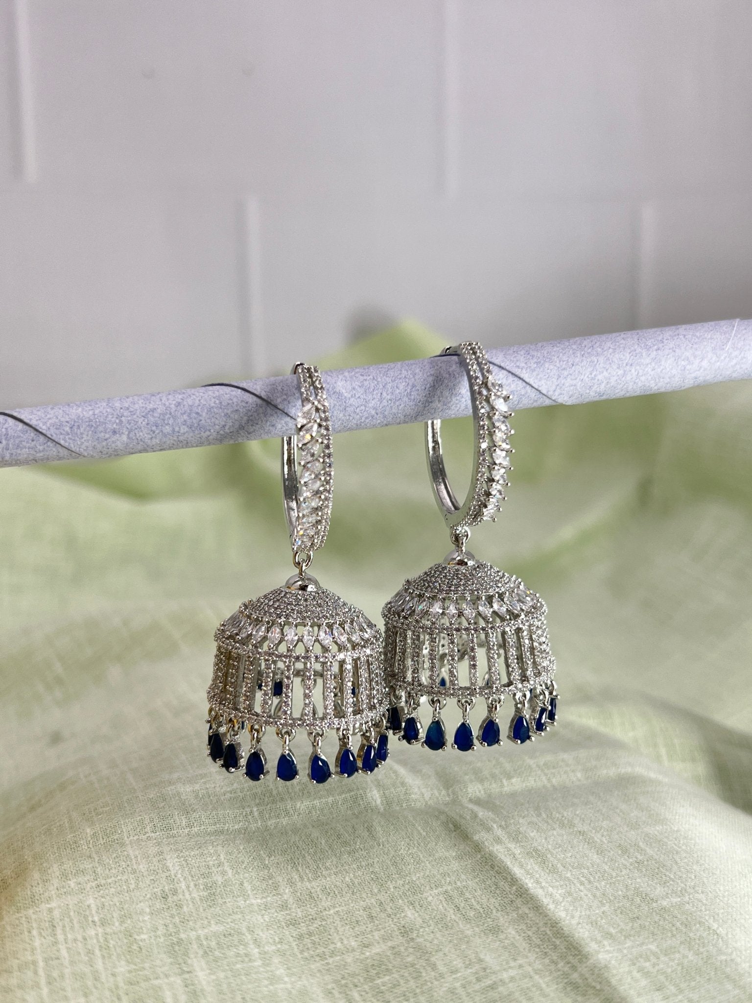 Stone Jhumka 0079 - Mahilas