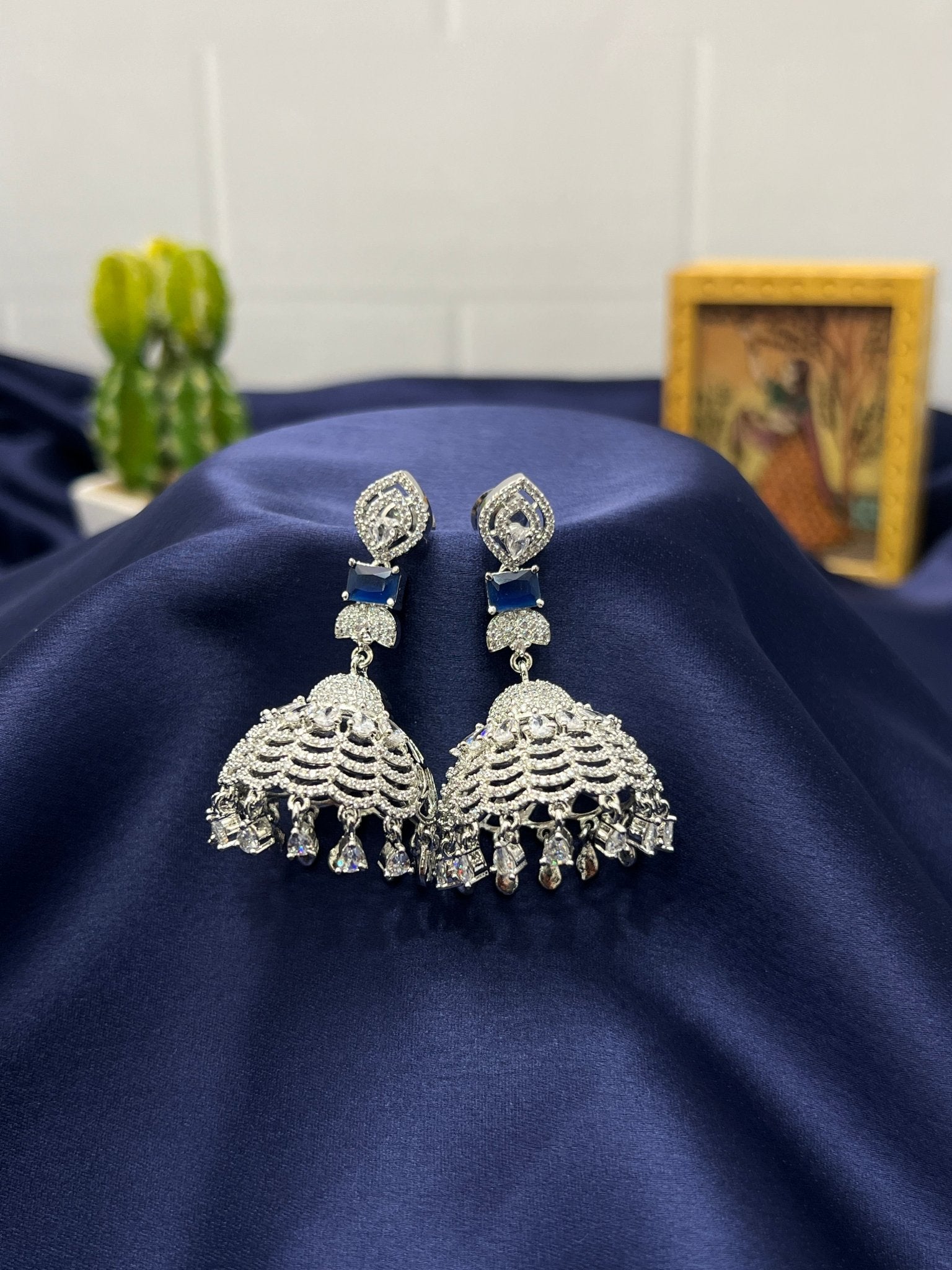 Stone Jhumka 0089 - Mahilas