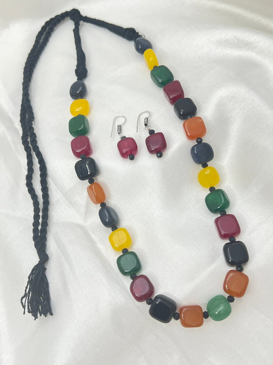 Stone Mala Necklace 1305 - Mahilas