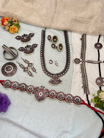 Temple Full Set Dark Antique Pure Brass | 014 - Mahilas