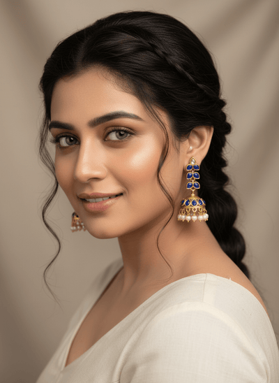 Traditional Ethnic Drop Jhumka Earrings | E0230 - Mahilas