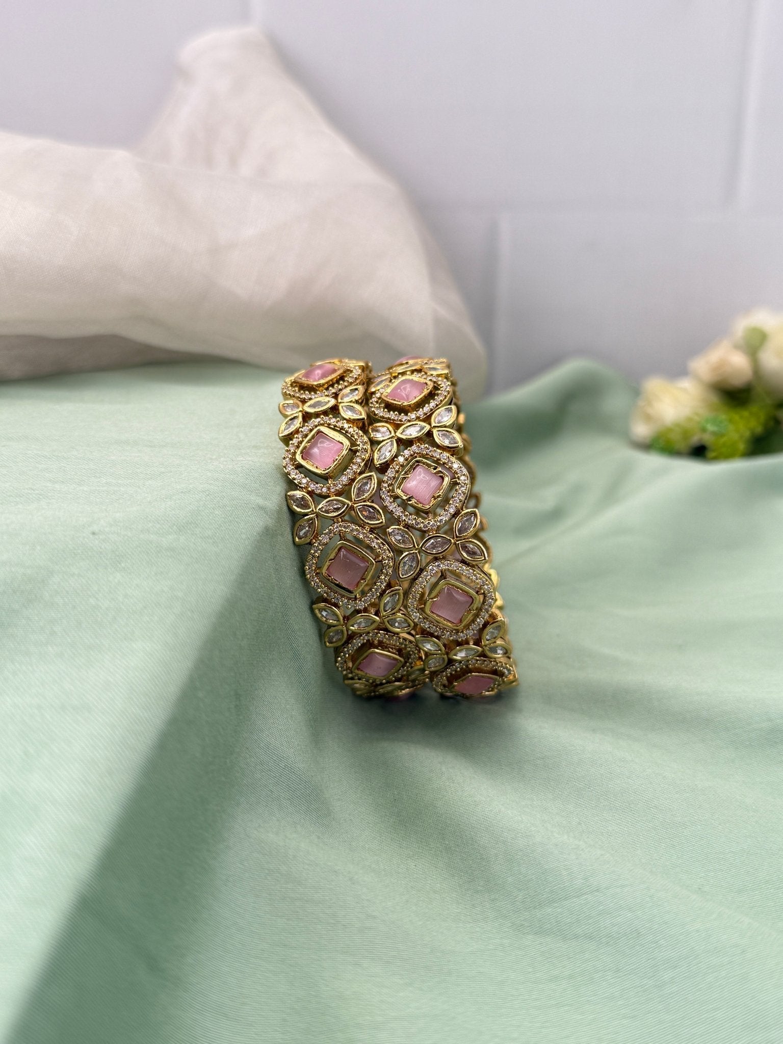 Victorian Antique Kada Bangles 7008 - 5 Colors - Mahilas