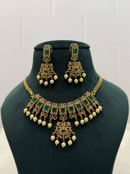 Victorian Antique Necklace Set 257 - 6 Colors - Mahilas