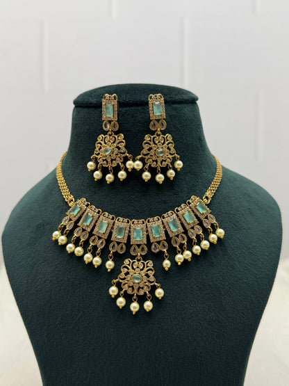 Victorian Antique Necklace Set 257 - 6 Colors - Mahilas