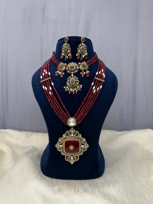 Victorian Bridal Necklace Set 226 - Mahilas