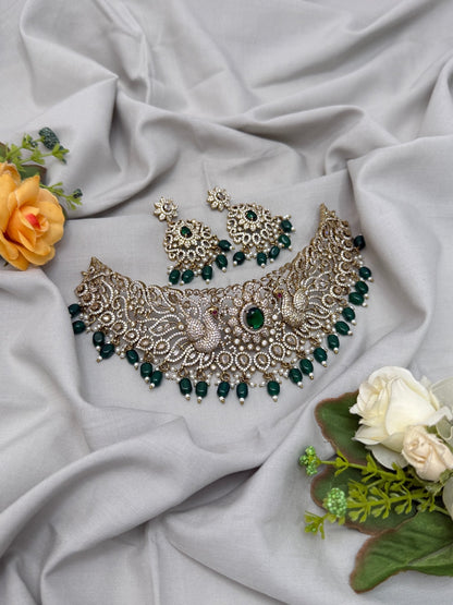 Victorian Choker Set 213 (5 Colours) - Mahilas