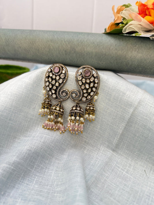 Victorian Earcuff Earrings Jhumka 1107 - Mahilas