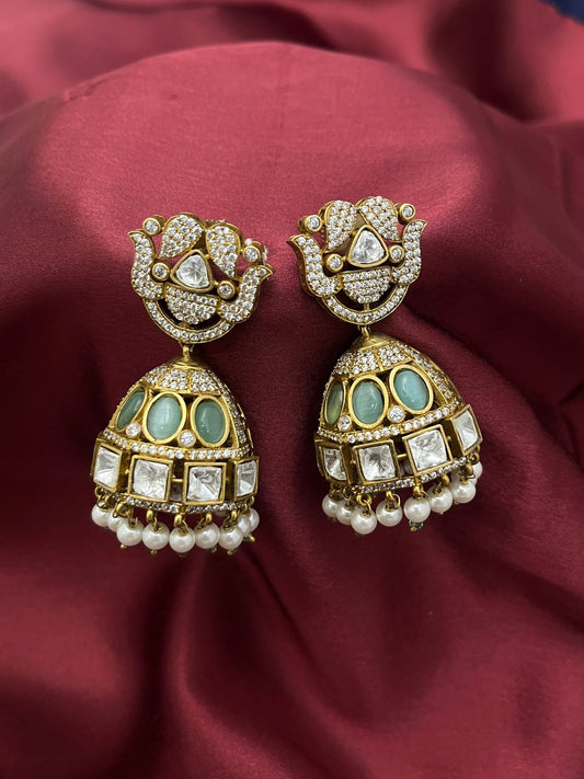 Victorian Jhumka Earrings 1072 - Mahilas