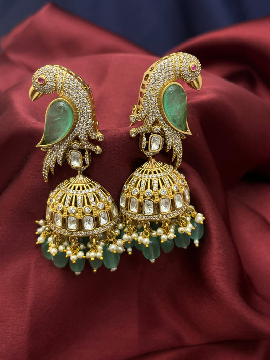 Victorian Jhumka Earrings 1076 - Mahilas