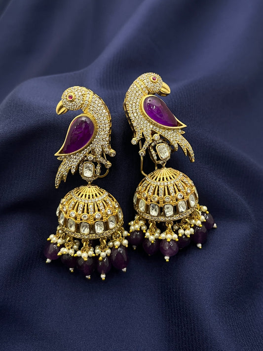 Victorian Jhumka Earrings 1077 - Mahilas