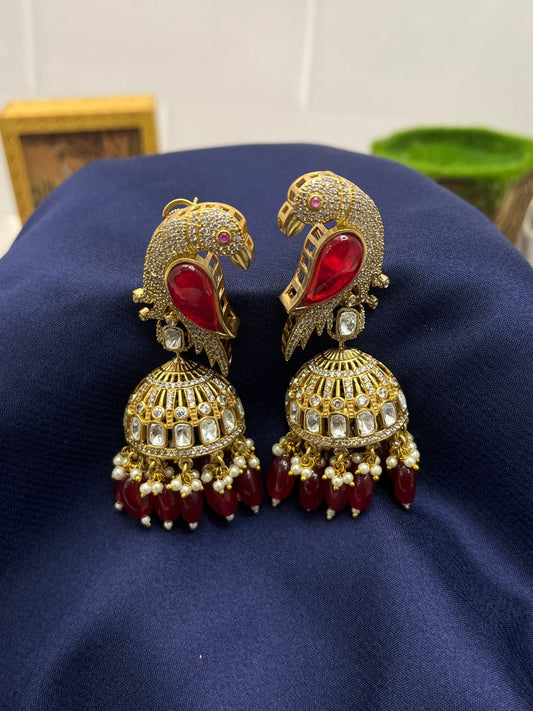 Victorian Jhumka Earrings 1086 - Mahilas