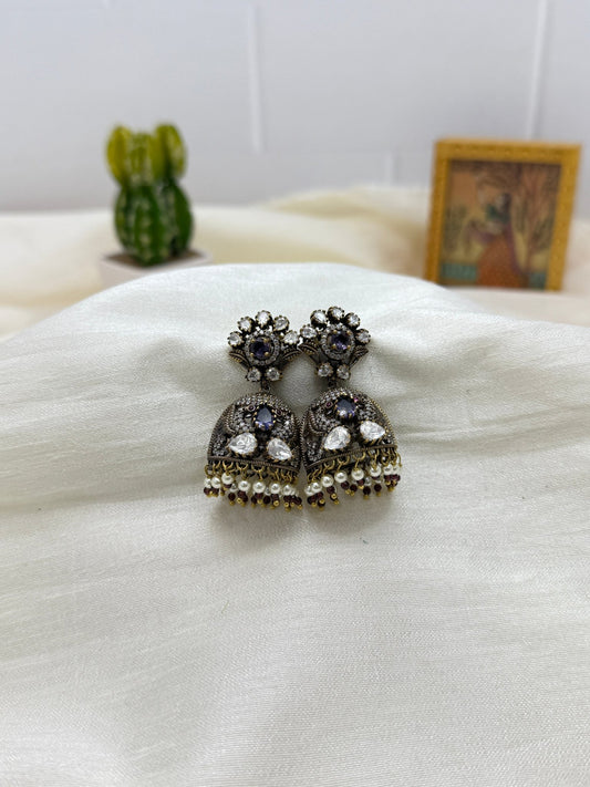 Victorian Jhumka Earrings 1088 - Mahilas