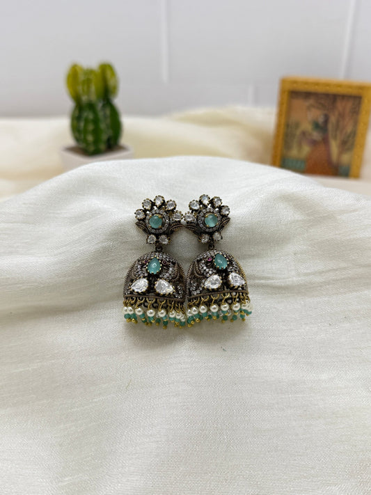 Victorian Jhumka Earrings 1089 - Mahilas