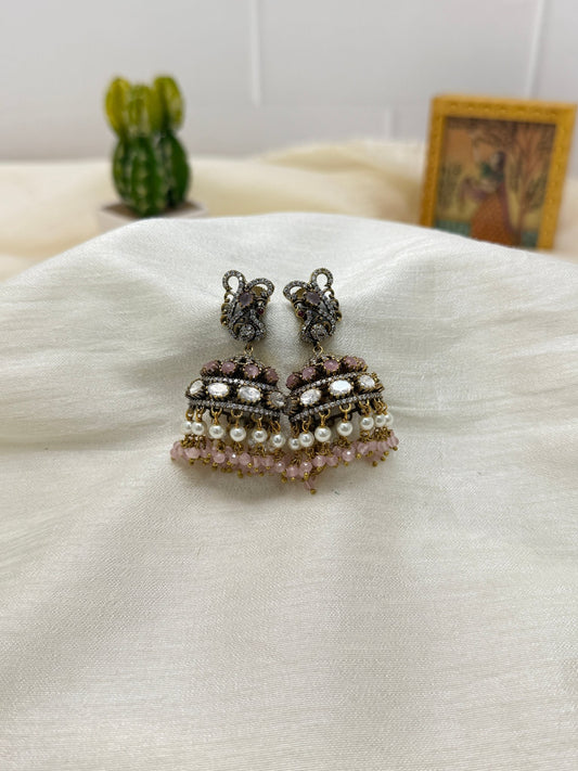 Victorian Jhumka Earrings 1095 - Mahilas