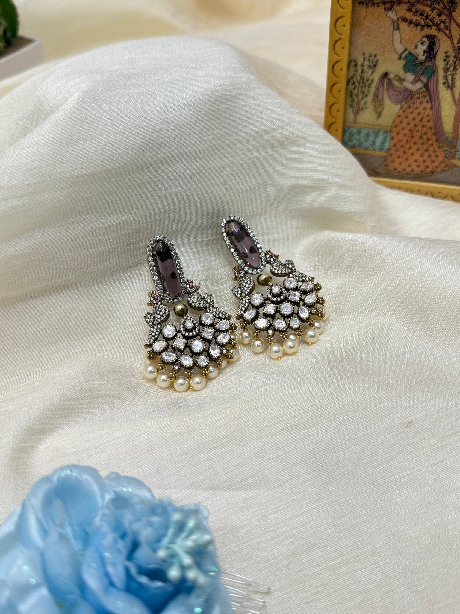 Victorian Jhumka Earrings 1097 - Mahilas