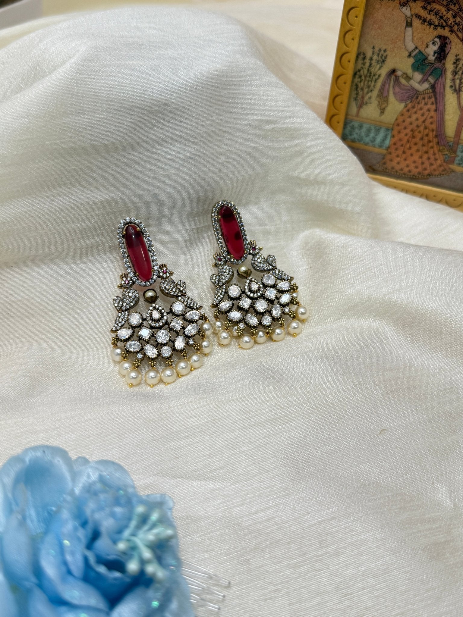 Victorian Jhumka Earrings 1099 - Mahilas