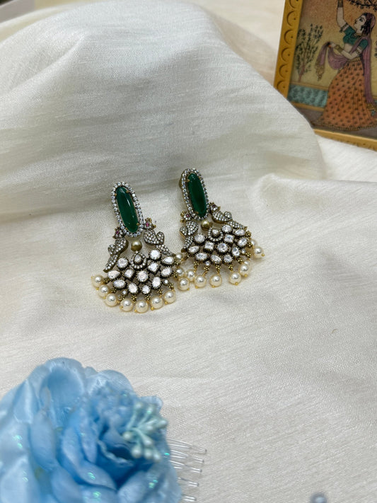 Victorian Jhumka Earrings 1100 - Mahilas