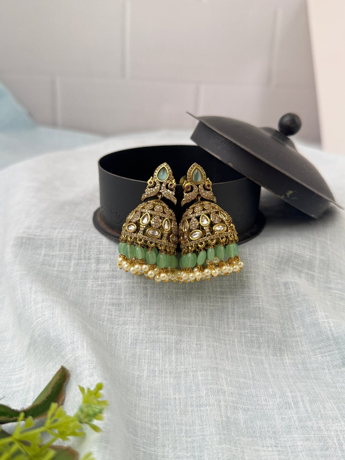 Victorian Jhumka Earrings Premium | E0421 - Mahilas