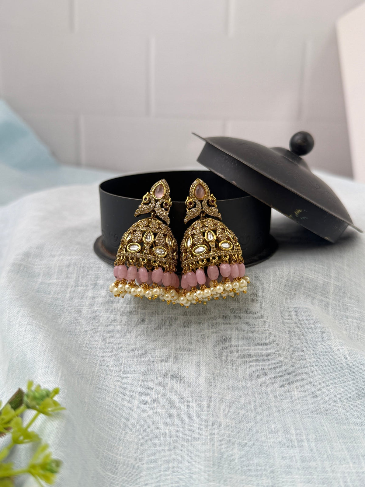 Victorian Jhumka Earrings Premium | E0422 - Mahilas