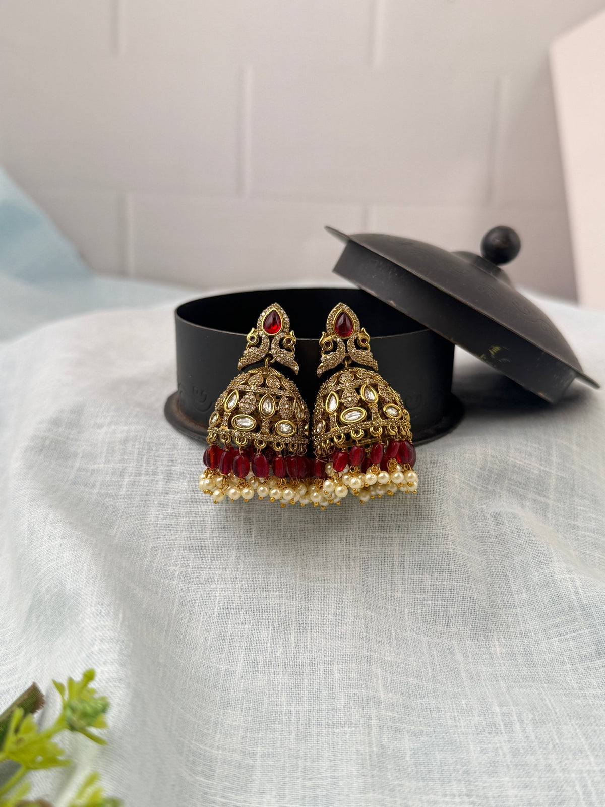 Victorian Jhumka Earrings Premium | E0424 - Mahilas